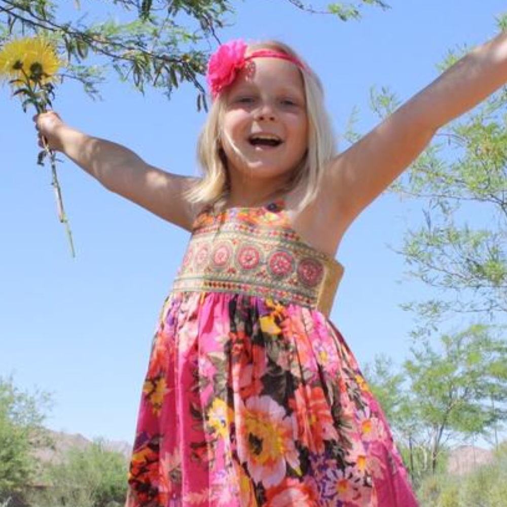 Floral Geometric Maxi Dress